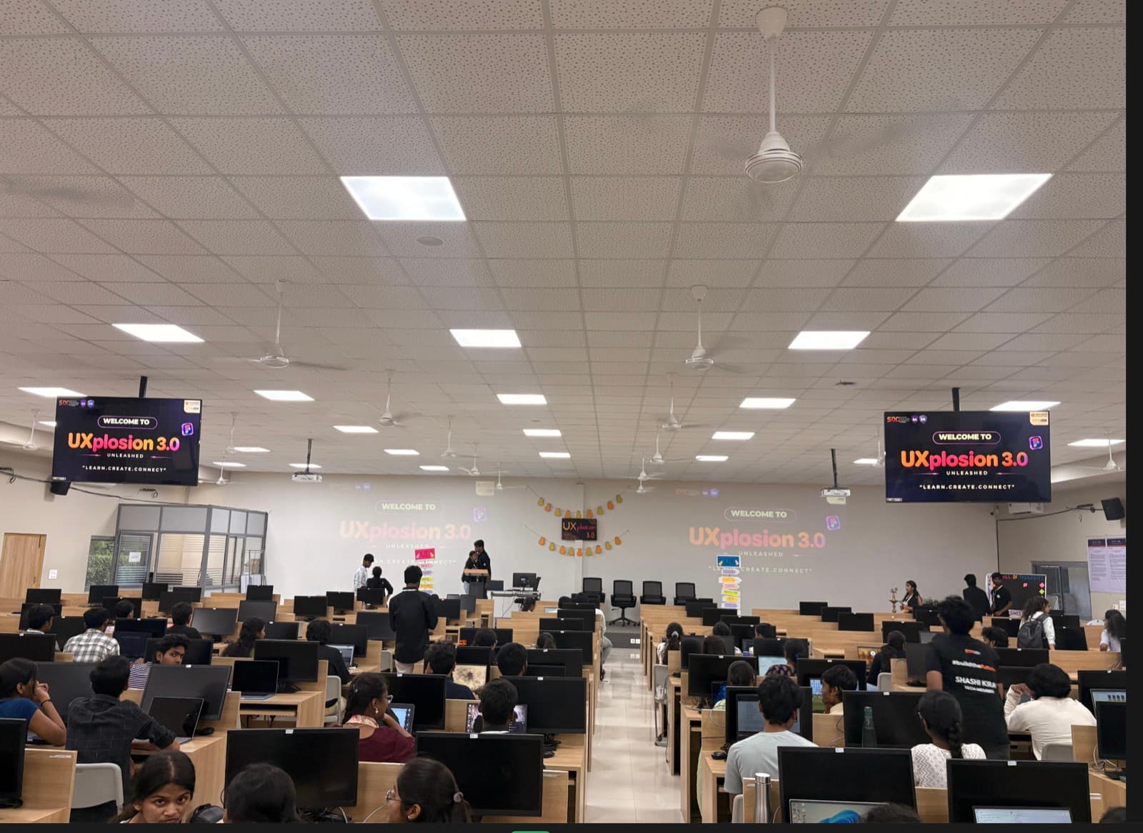 The hall, ready to go