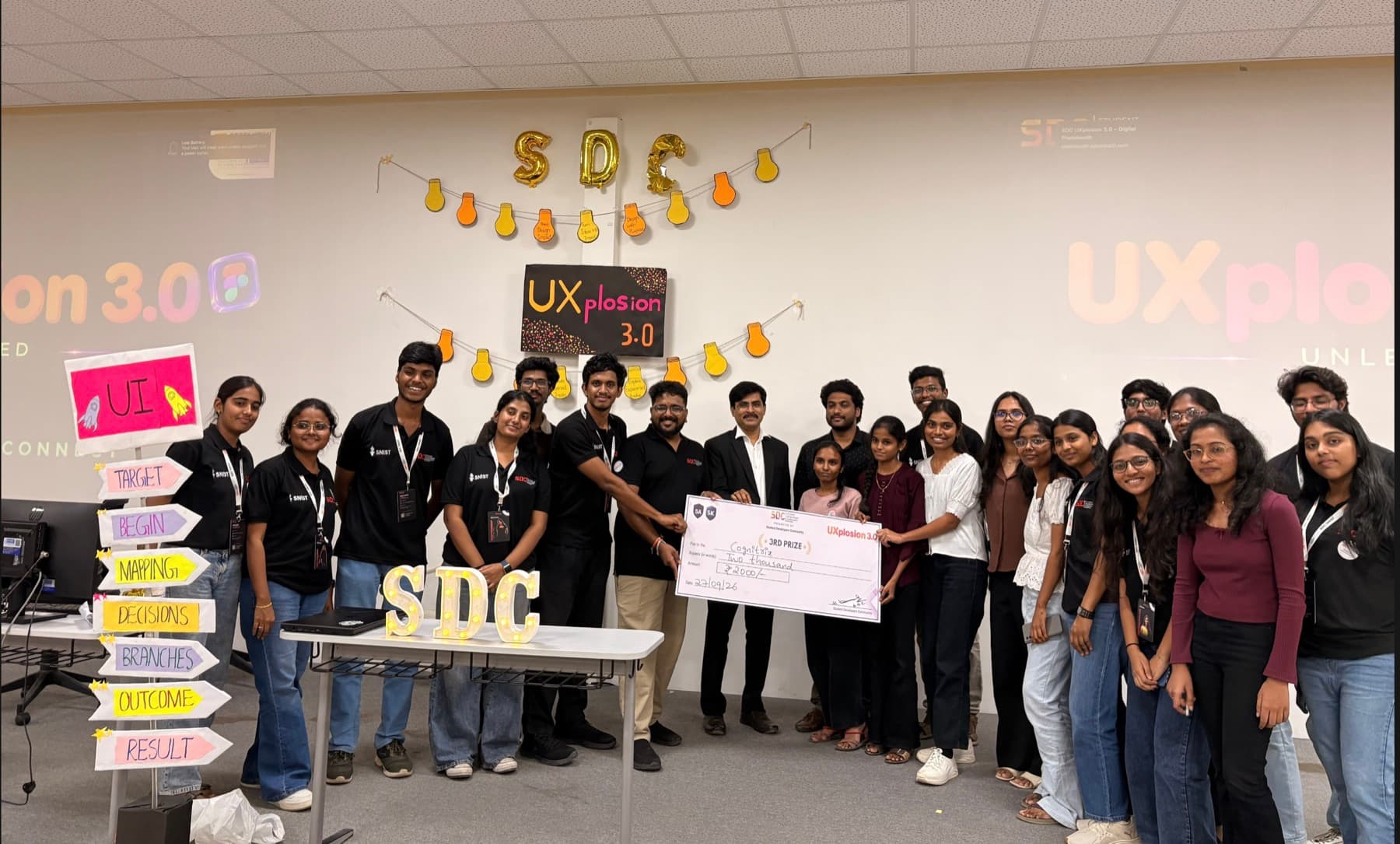 Cognitrix receiving the UXplosion 3.0 3rd prize